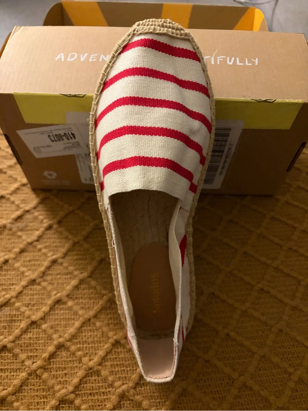 SOLUDOS (NWT) Dali Red Stripe Espadrille Shoes - Women’s